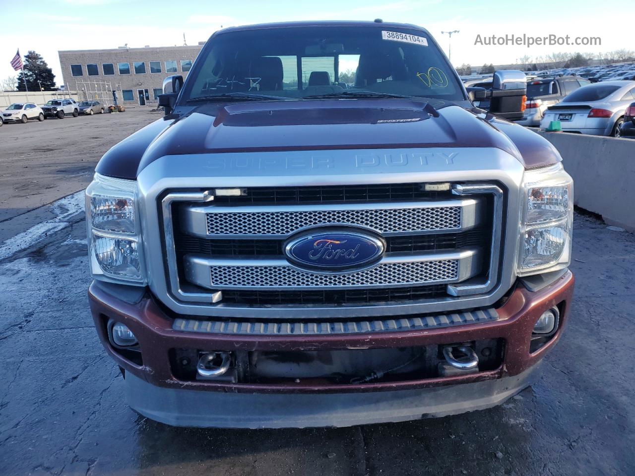 2016 Ford F350 Super Duty Burgundy vin: 1FT8W3B60GEA98643