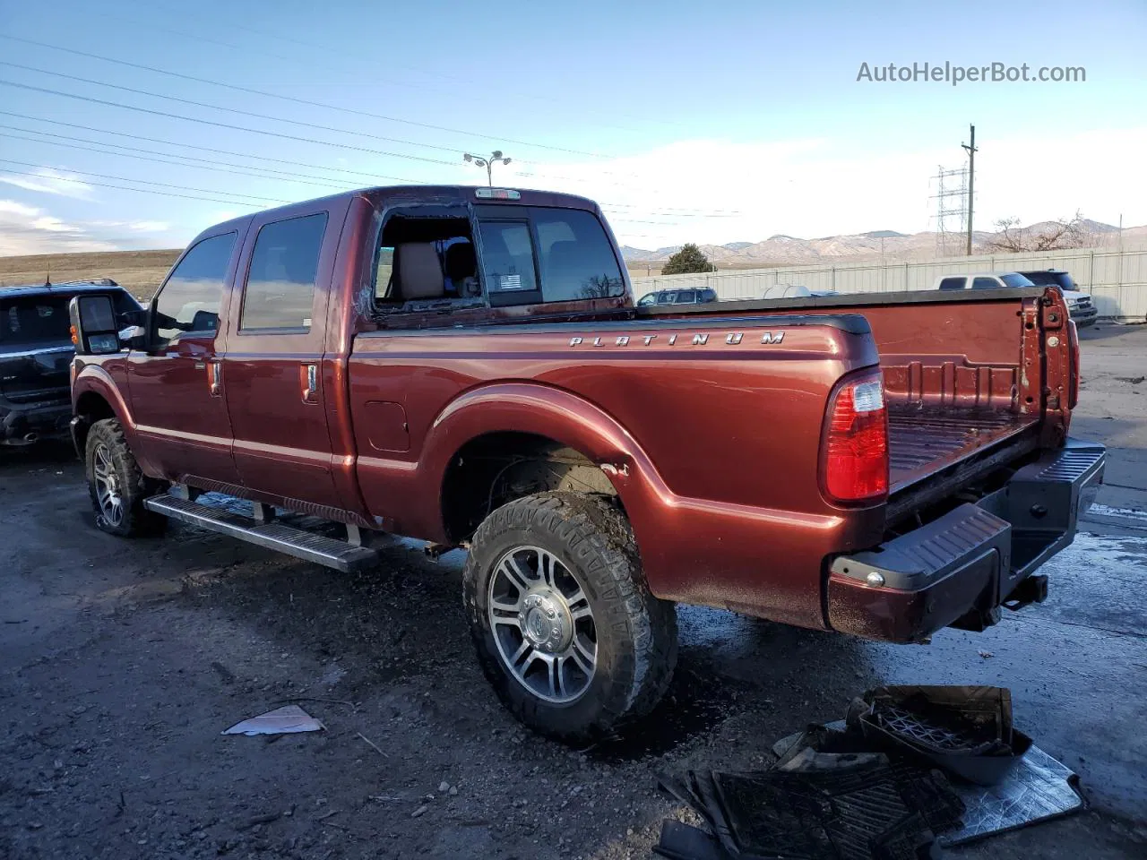 2016 Ford F350 Super Duty Бордовый vin: 1FT8W3B60GEA98643