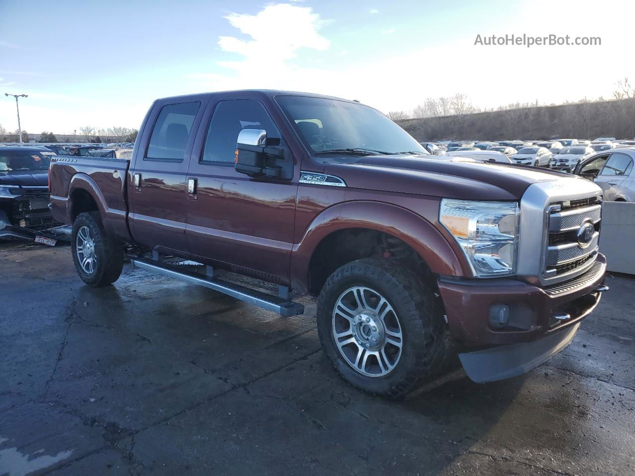 2016 Ford F350 Super Duty Burgundy vin: 1FT8W3B60GEA98643