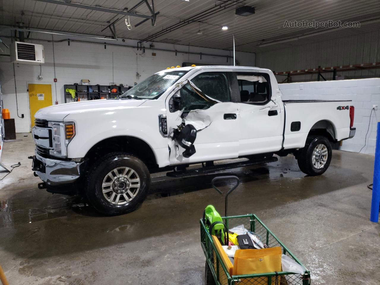 2019 Ford F350 Super Duty White vin: 1FT8W3B61KEC01898