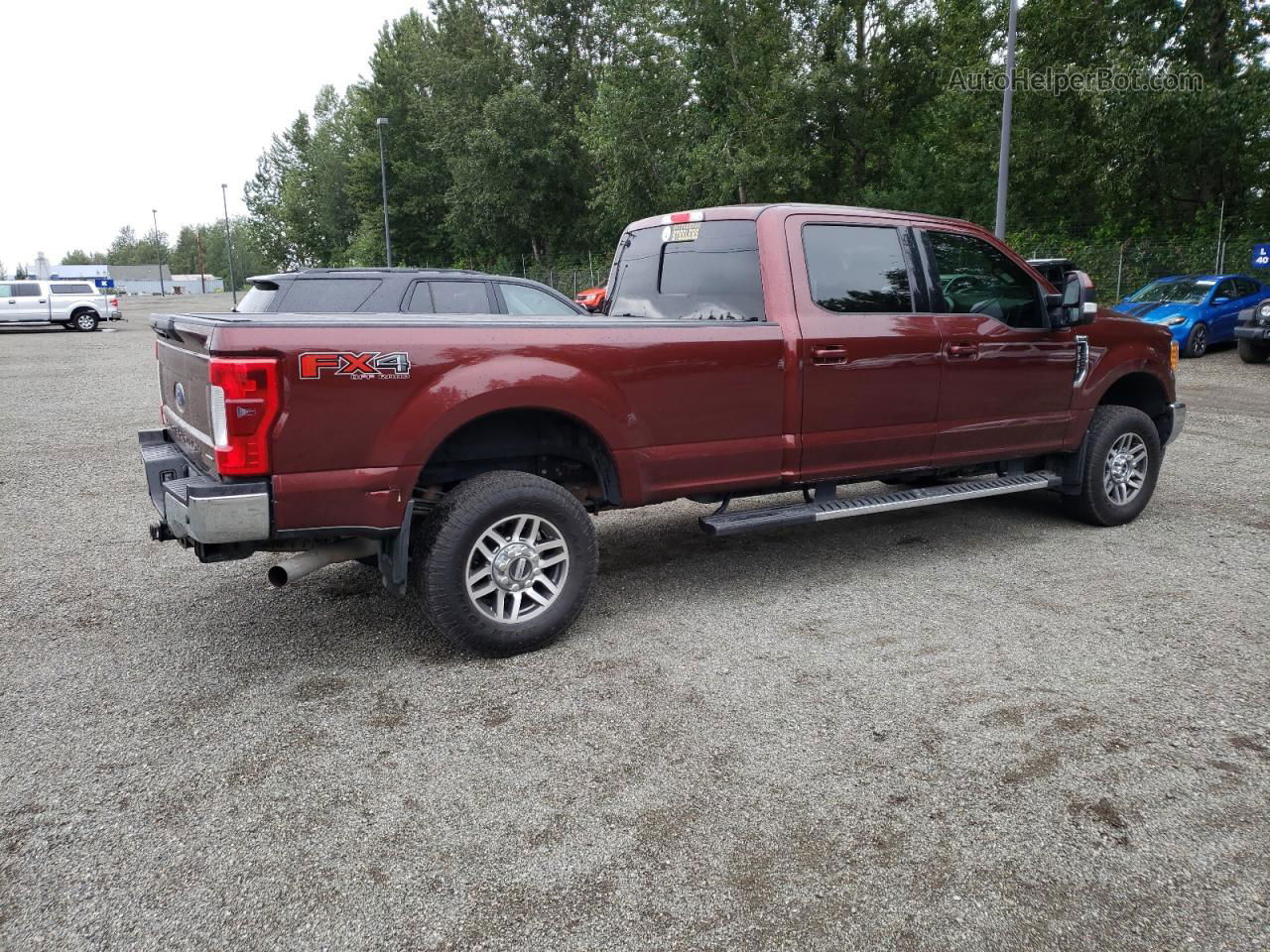 2017 Ford F350 Super Duty Maroon vin: 1FT8W3B63HED93544