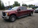 2017 Ford F350 Super Duty Maroon vin: 1FT8W3B63HED93544