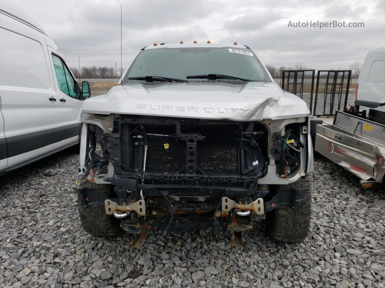 2017 Ford F350 Super Duty Silver vin: 1FT8W3B63HEE93093