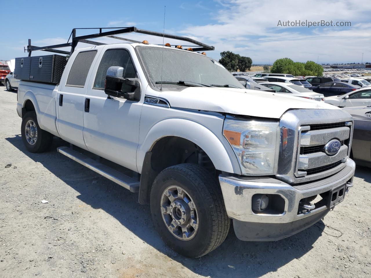 2014 Ford F350 Super Duty Белый vin: 1FT8W3B66EEA56541