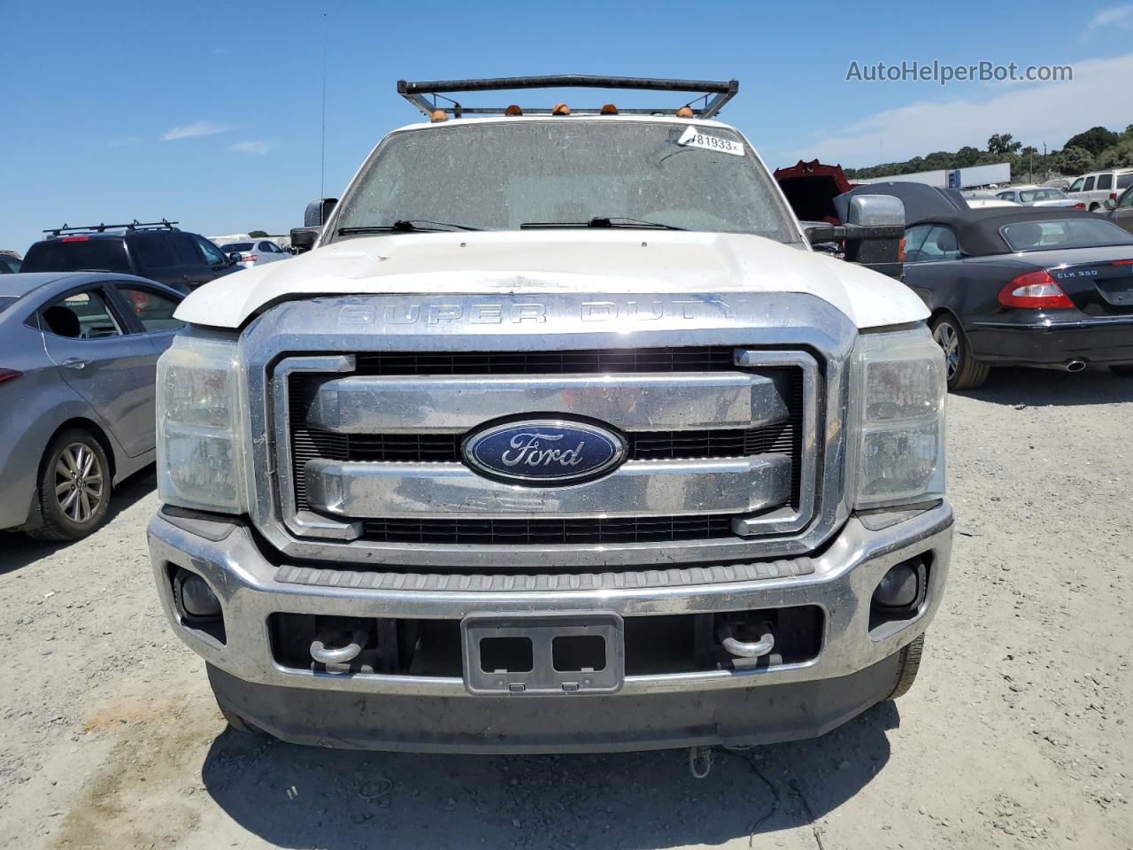 2014 Ford F350 Super Duty White vin: 1FT8W3B66EEA56541