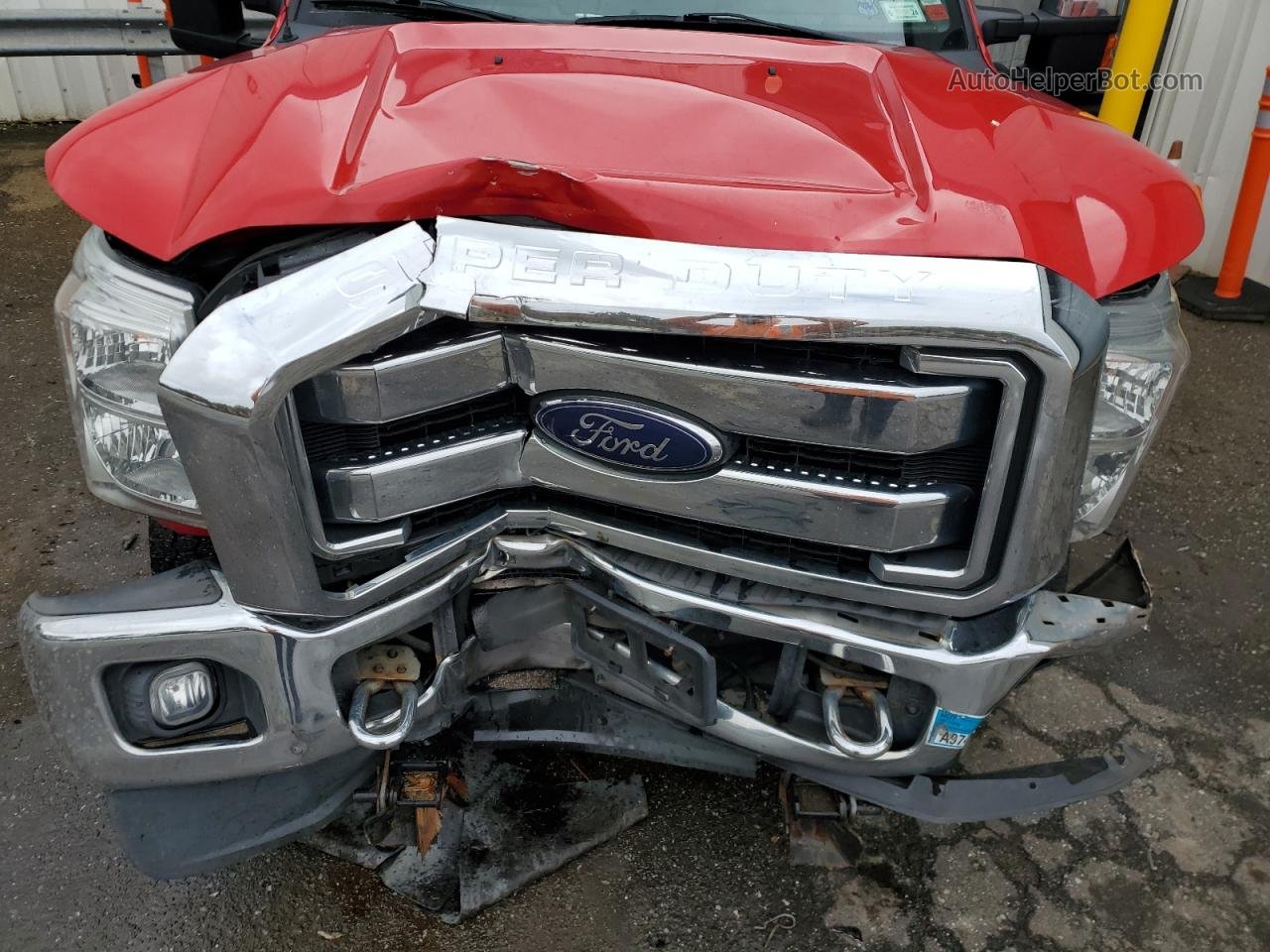 2014 Ford F350 Super Duty Красный vin: 1FT8W3B66EEB73021