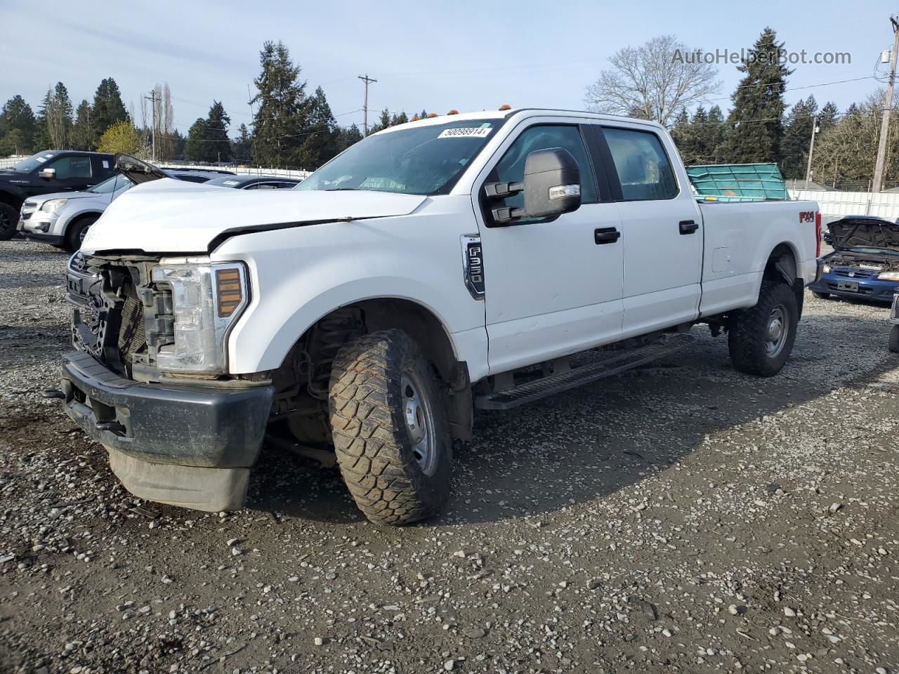 2019 Ford F350 Super Duty Белый vin: 1FT8W3B66KEG45715