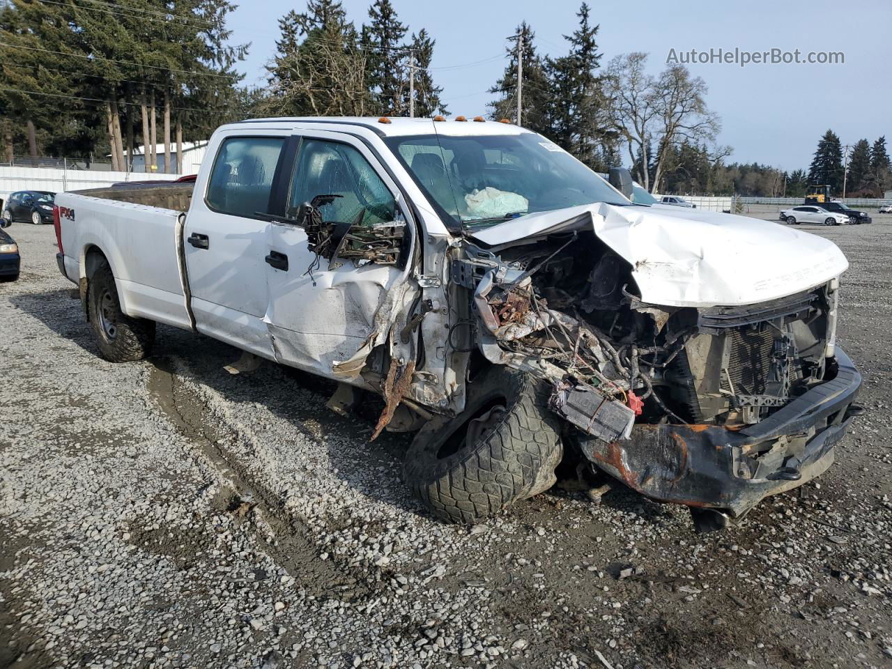 2019 Ford F350 Super Duty White vin: 1FT8W3B66KEG45715