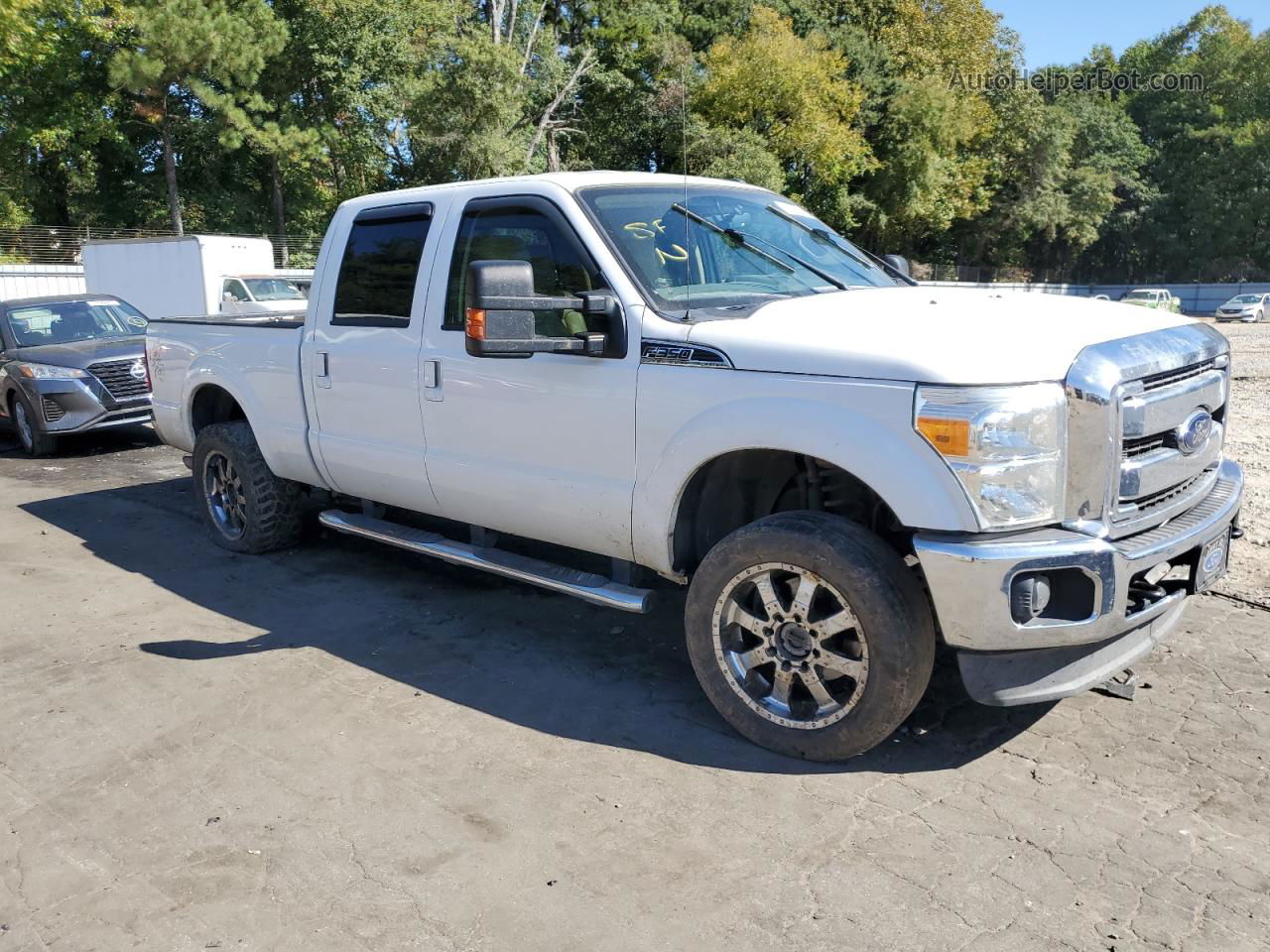 2014 Ford F350 Super Duty White vin: 1FT8W3B67EEA76331