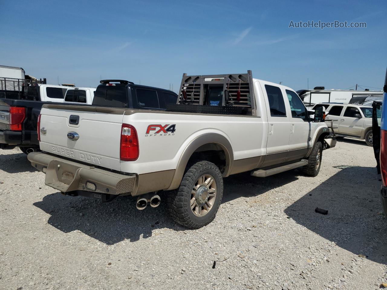 2014 Ford F350 Super Duty White vin: 1FT8W3BT0EEA41619