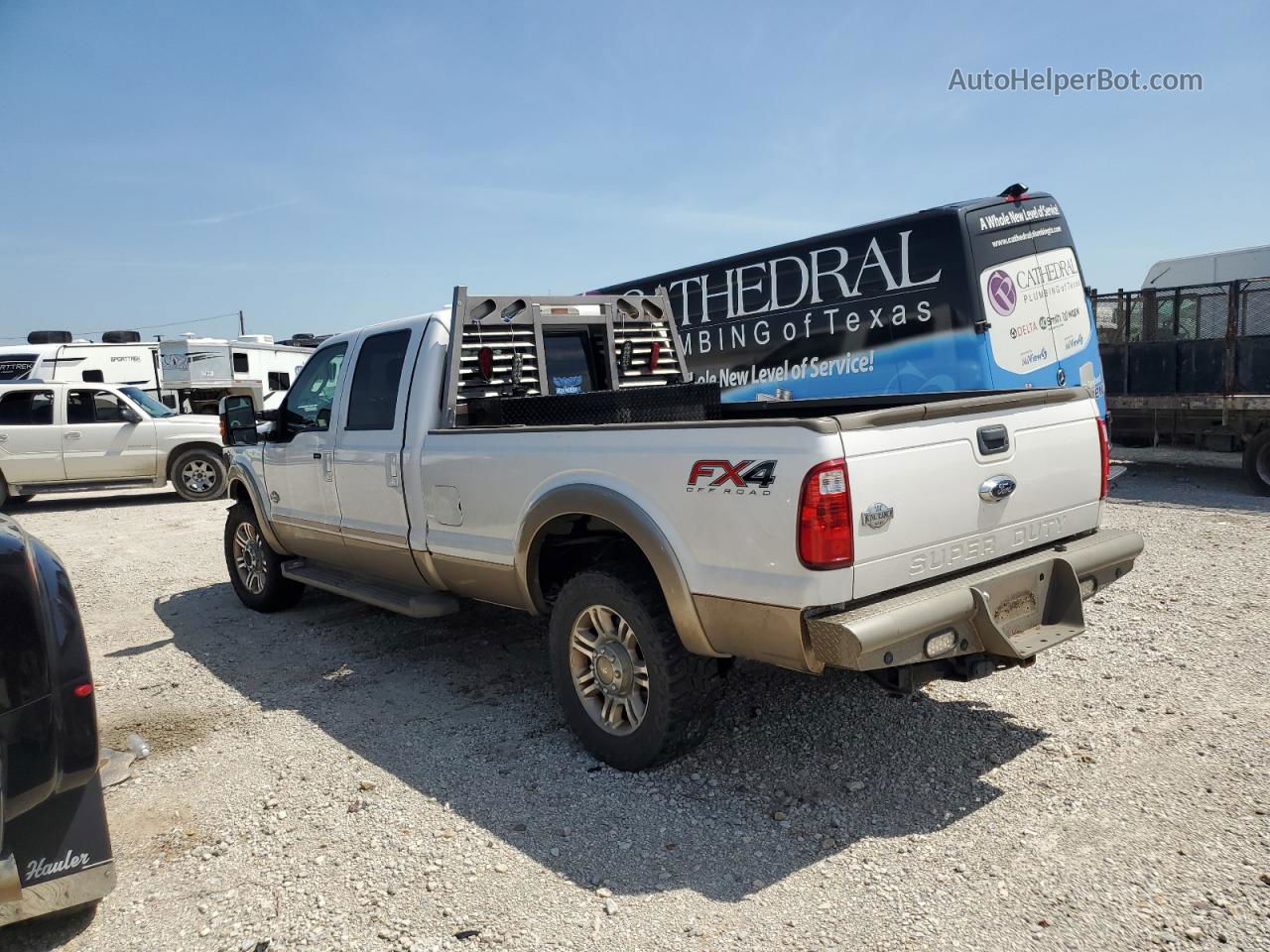 2014 Ford F350 Super Duty White vin: 1FT8W3BT0EEA41619