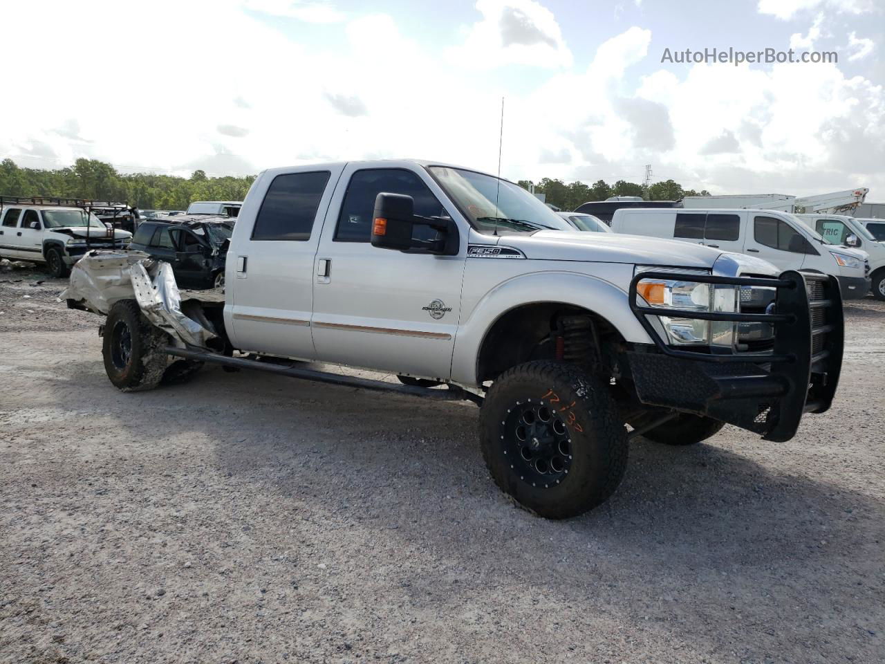 2014 Ford F350 Super Duty Серебряный vin: 1FT8W3BT0EEA77956