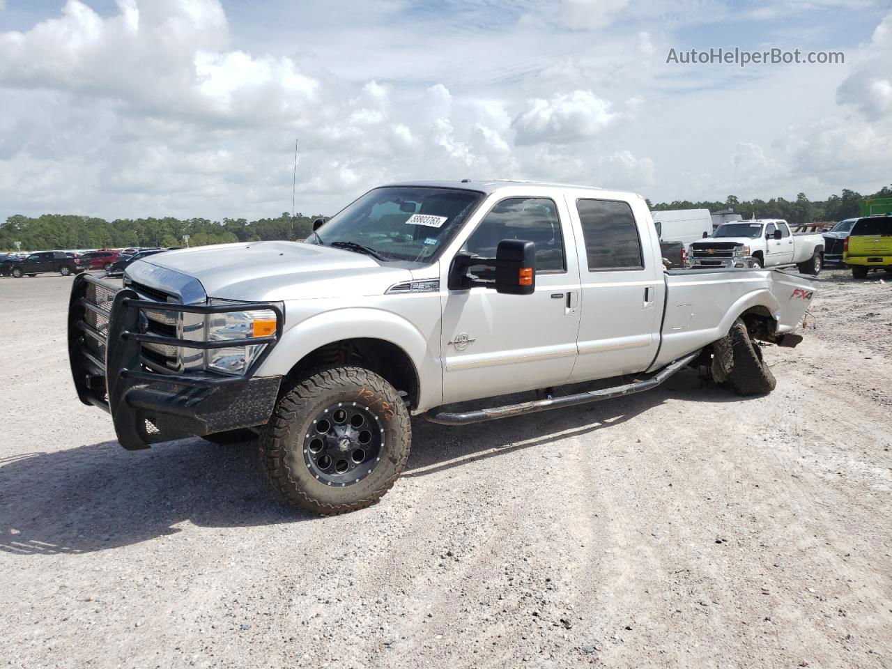 2014 Ford F350 Super Duty Серебряный vin: 1FT8W3BT0EEA77956