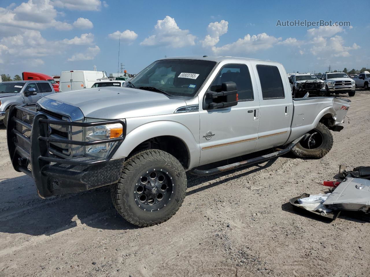 2014 Ford F350 Super Duty Серебряный vin: 1FT8W3BT0EEA77956