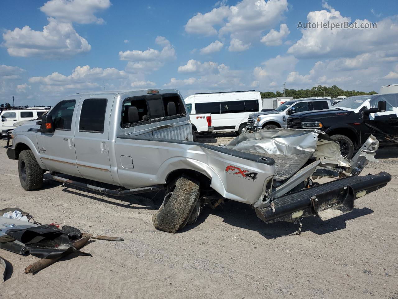 2014 Ford F350 Super Duty Серебряный vin: 1FT8W3BT0EEA77956