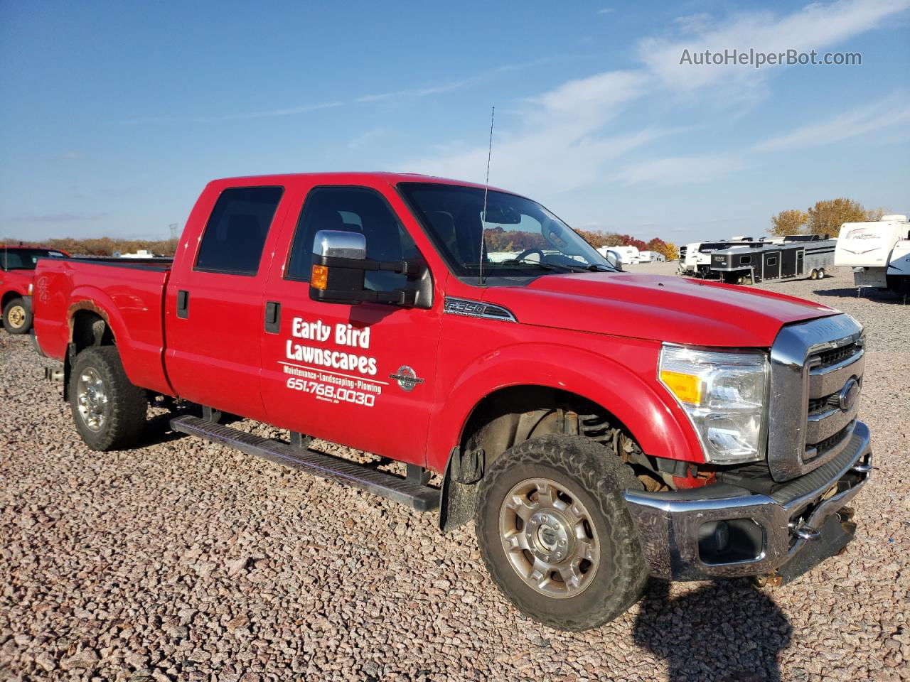 2014 Ford F350 Super Duty Красный vin: 1FT8W3BT0EEB63932