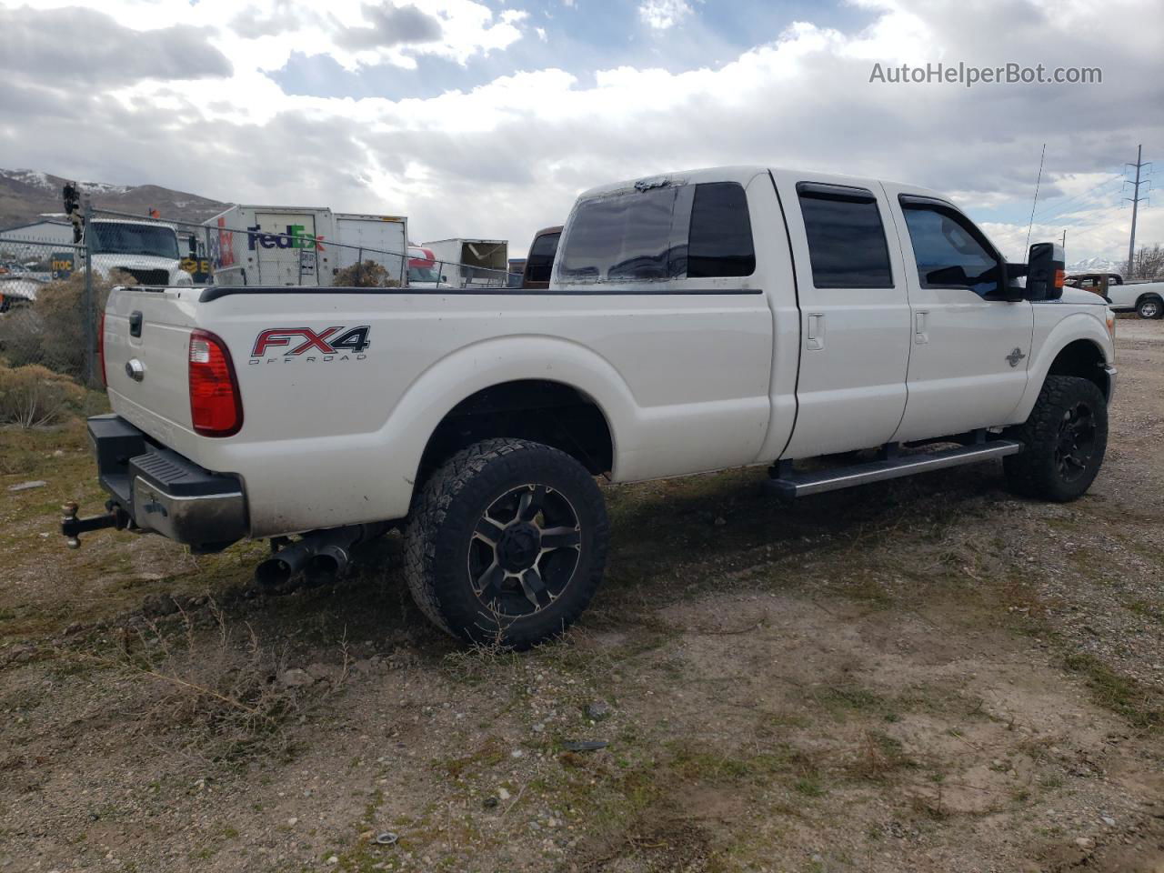 2014 Ford F350 Super Duty White vin: 1FT8W3BT1EEA21606