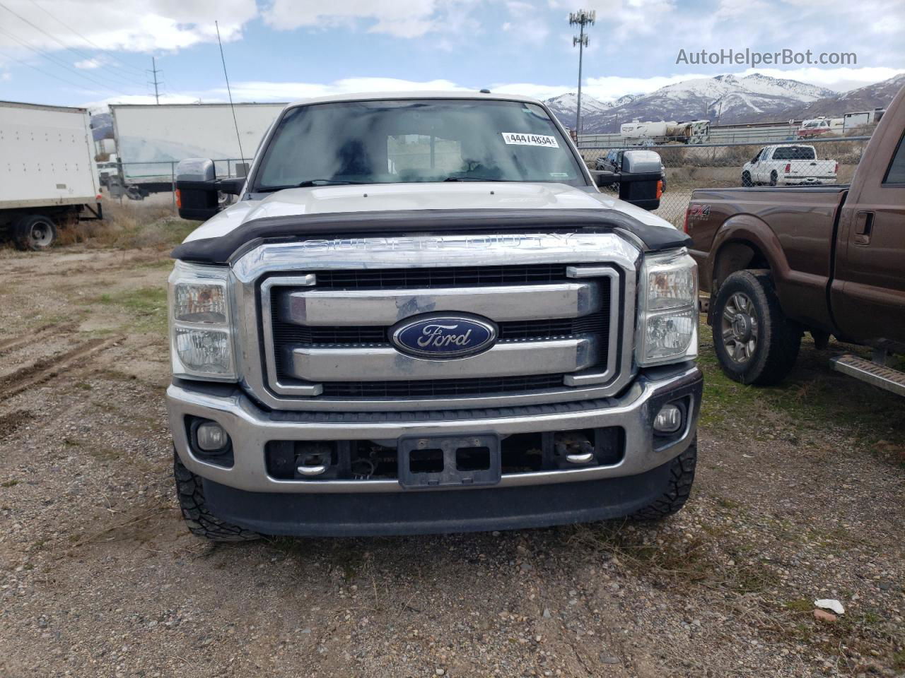 2014 Ford F350 Super Duty White vin: 1FT8W3BT1EEA21606