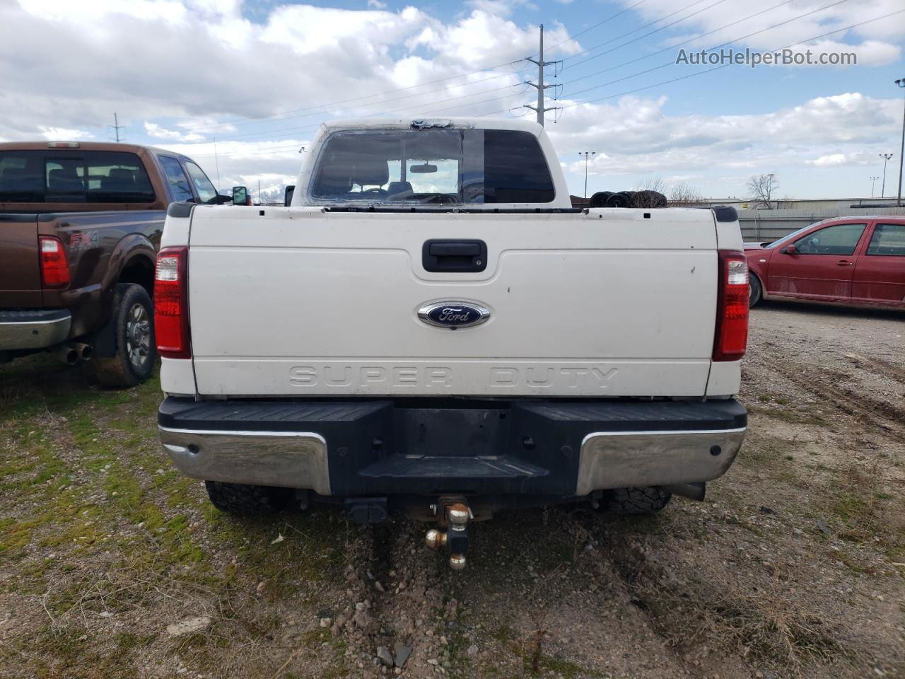 2014 Ford F350 Super Duty White vin: 1FT8W3BT1EEA21606