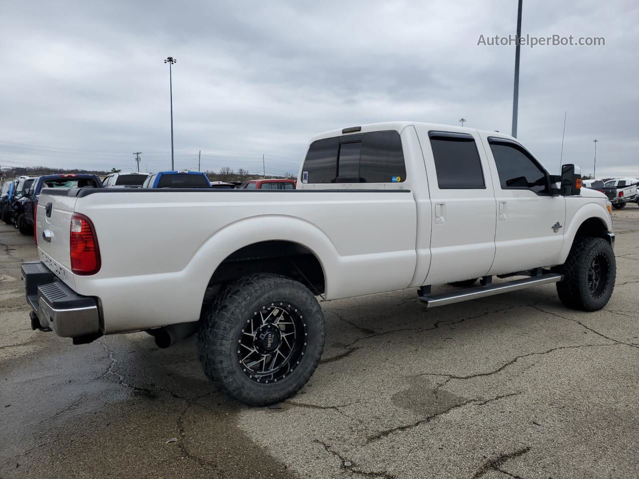 2014 Ford F350 Super Duty White vin: 1FT8W3BT1EEA31052