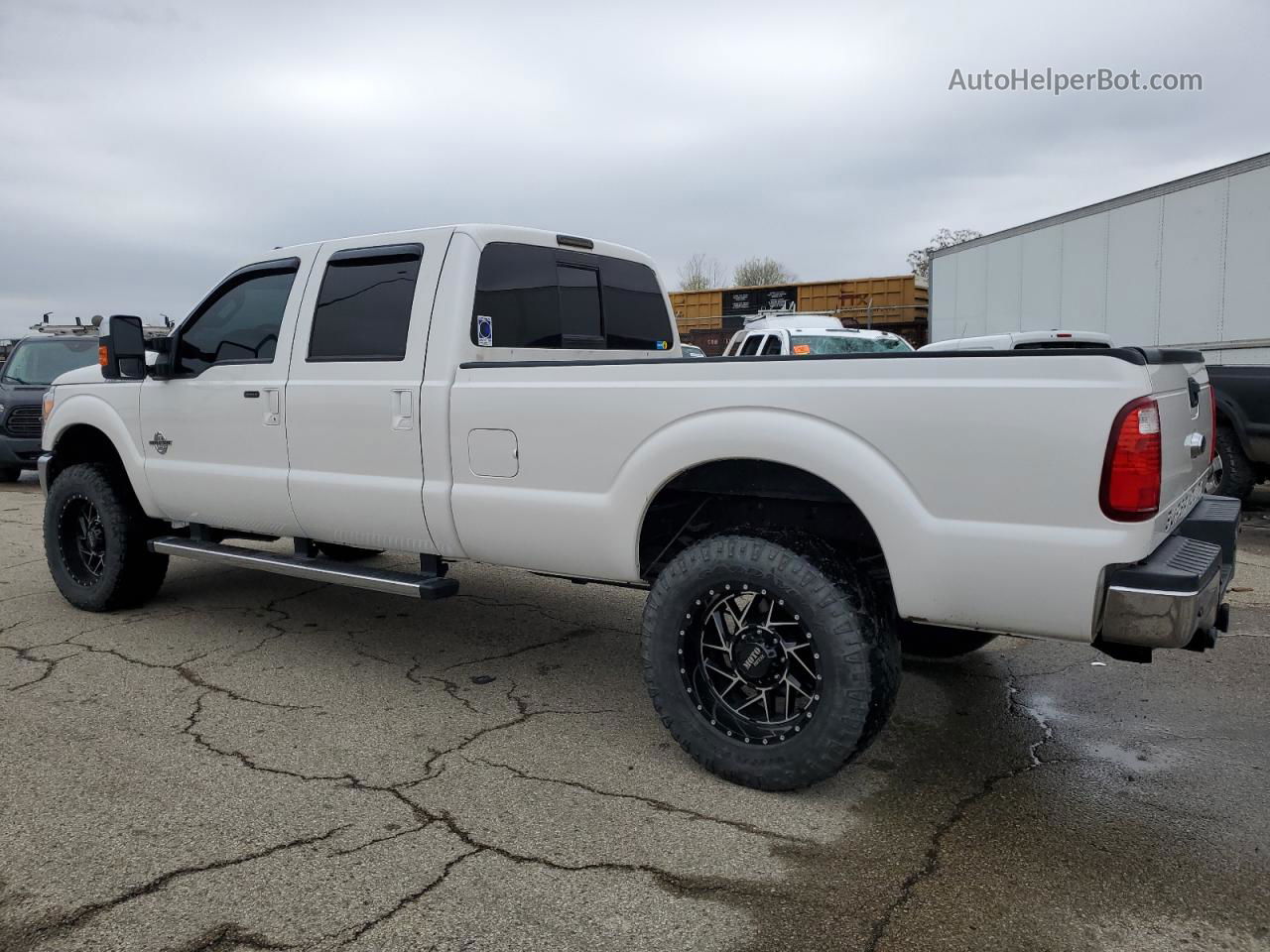 2014 Ford F350 Super Duty White vin: 1FT8W3BT1EEA31052