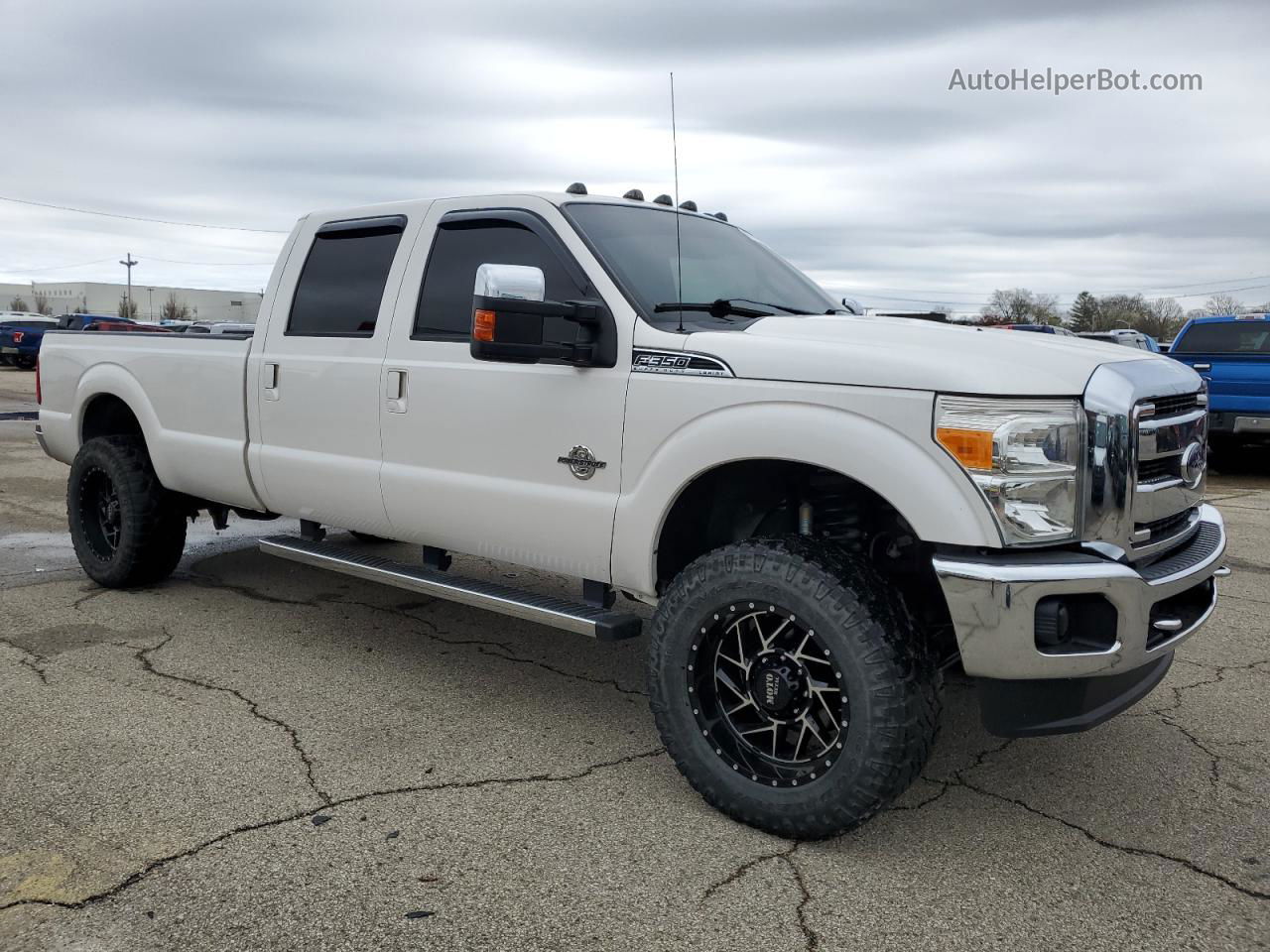 2014 Ford F350 Super Duty White vin: 1FT8W3BT1EEA31052