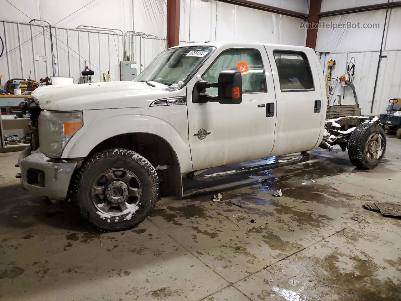 2016 Ford F350 Super Duty White vin: 1FT8W3BT1GEA34164