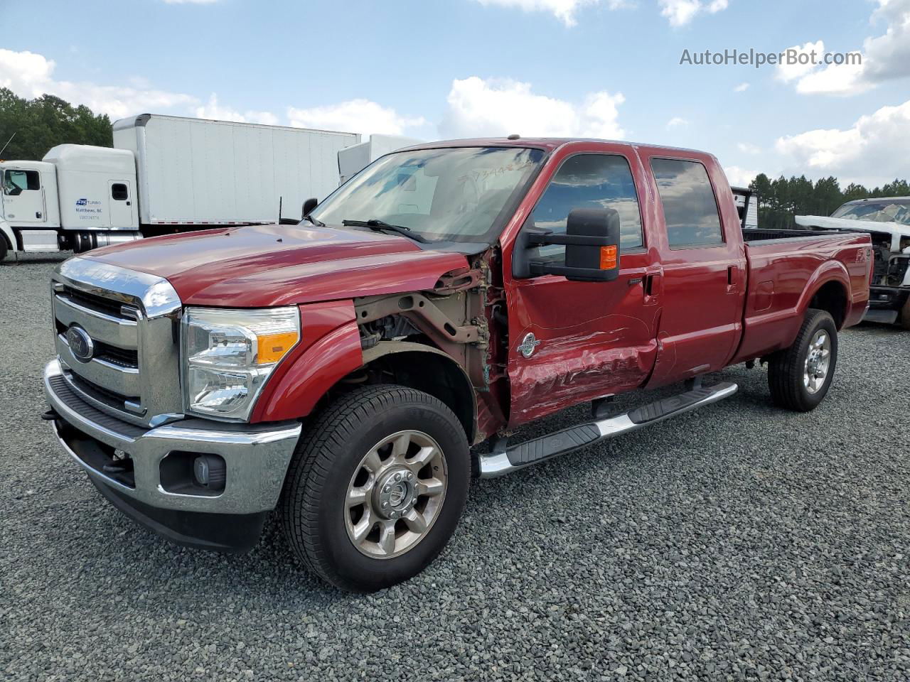 2016 Ford F350 Super Duty Red vin: 1FT8W3BT1GEC22666