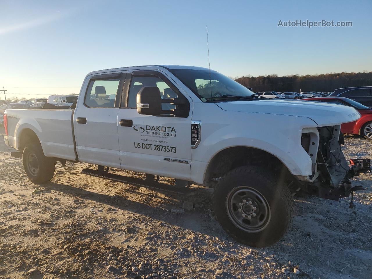 2019 Ford F350 Super Duty White vin: 1FT8W3BT1KEC99627