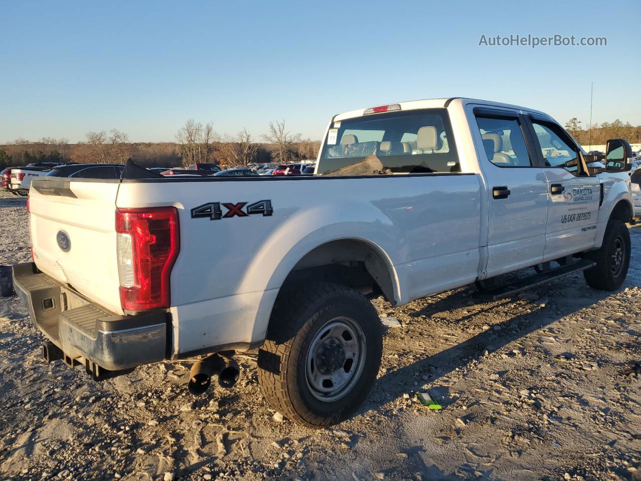 2019 Ford F350 Super Duty White vin: 1FT8W3BT1KEC99627