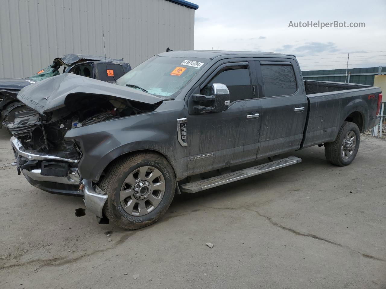 2019 Ford F350 Super Duty Gray vin: 1FT8W3BT1KED22145