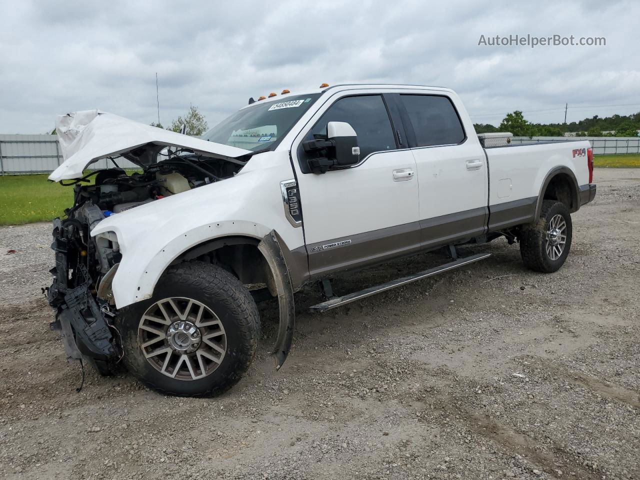 2019 Ford F350 Super Duty White vin: 1FT8W3BT1KEG85688