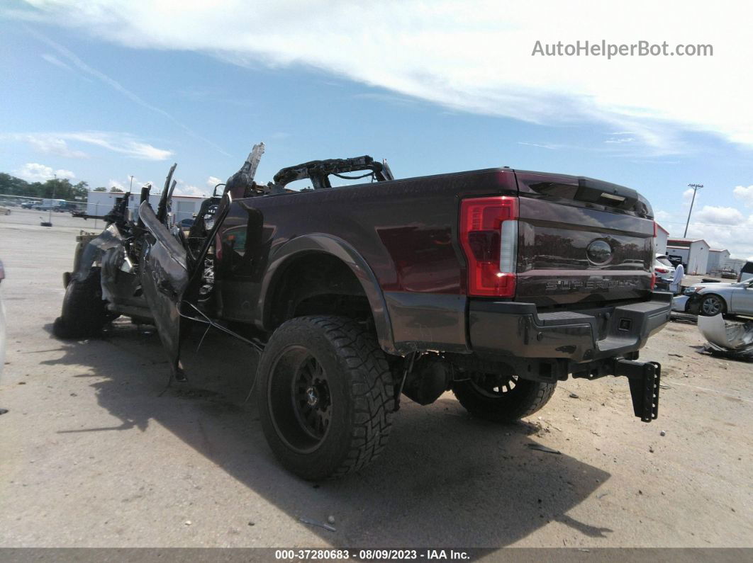 2017 Ford Super Duty F-350 Srw Platinum/xl/xlt/lariat Maroon vin: 1FT8W3BT2HEC76351