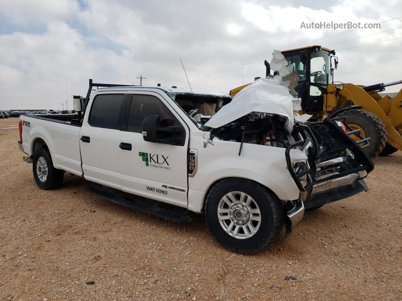 2019 Ford F350 Super Duty White vin: 1FT8W3BT2KEE66321