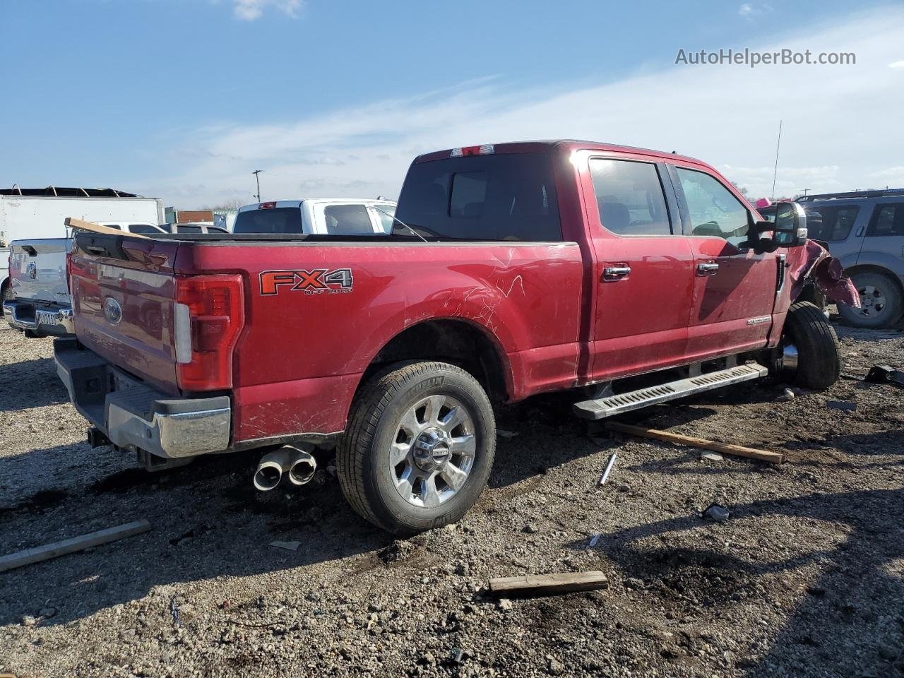 2019 Ford F350 Super Duty Red vin: 1FT8W3BT2KEF87995