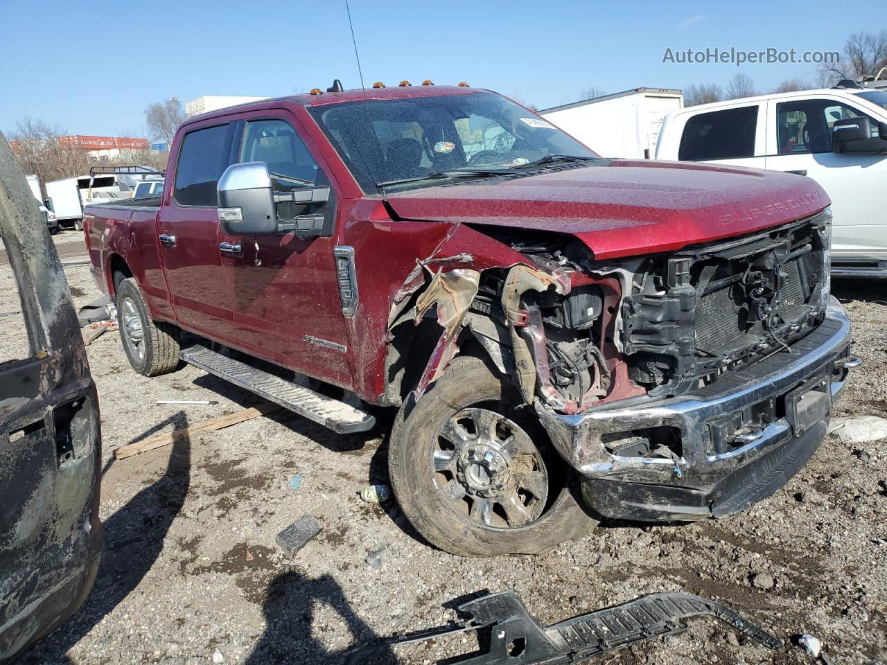 2019 Ford F350 Super Duty Red vin: 1FT8W3BT2KEF87995