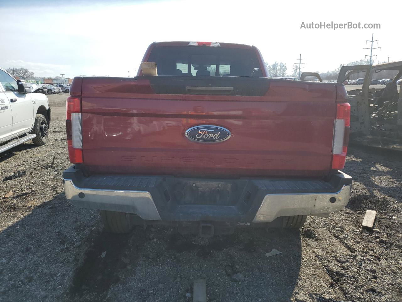 2019 Ford F350 Super Duty Red vin: 1FT8W3BT2KEF87995