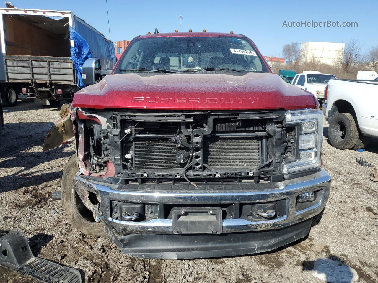 2019 Ford F350 Super Duty Red vin: 1FT8W3BT2KEF87995