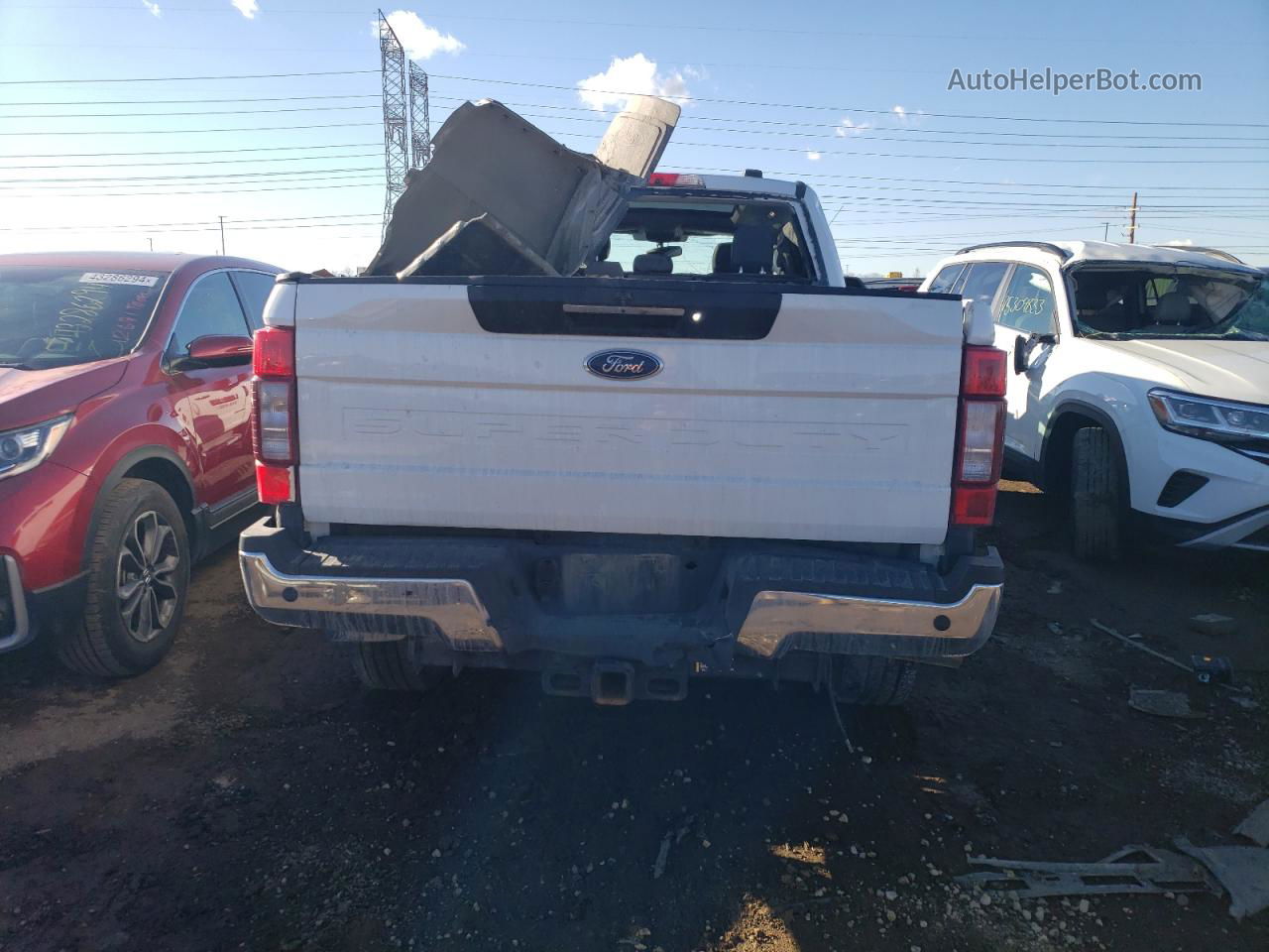 2020 Ford F350 Super Duty White vin: 1FT8W3BT2LEE49553