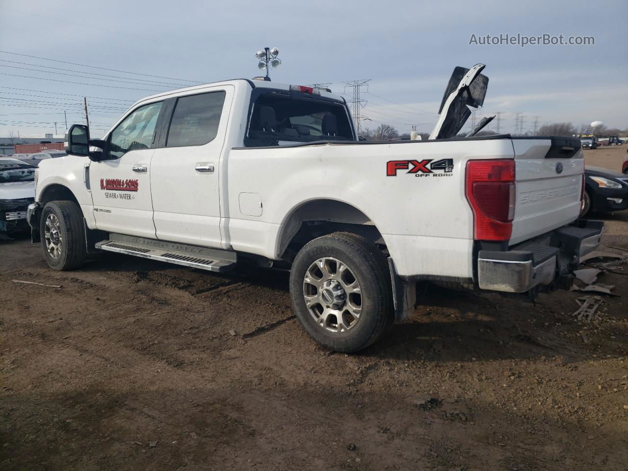 2020 Ford F350 Super Duty White vin: 1FT8W3BT2LEE49553