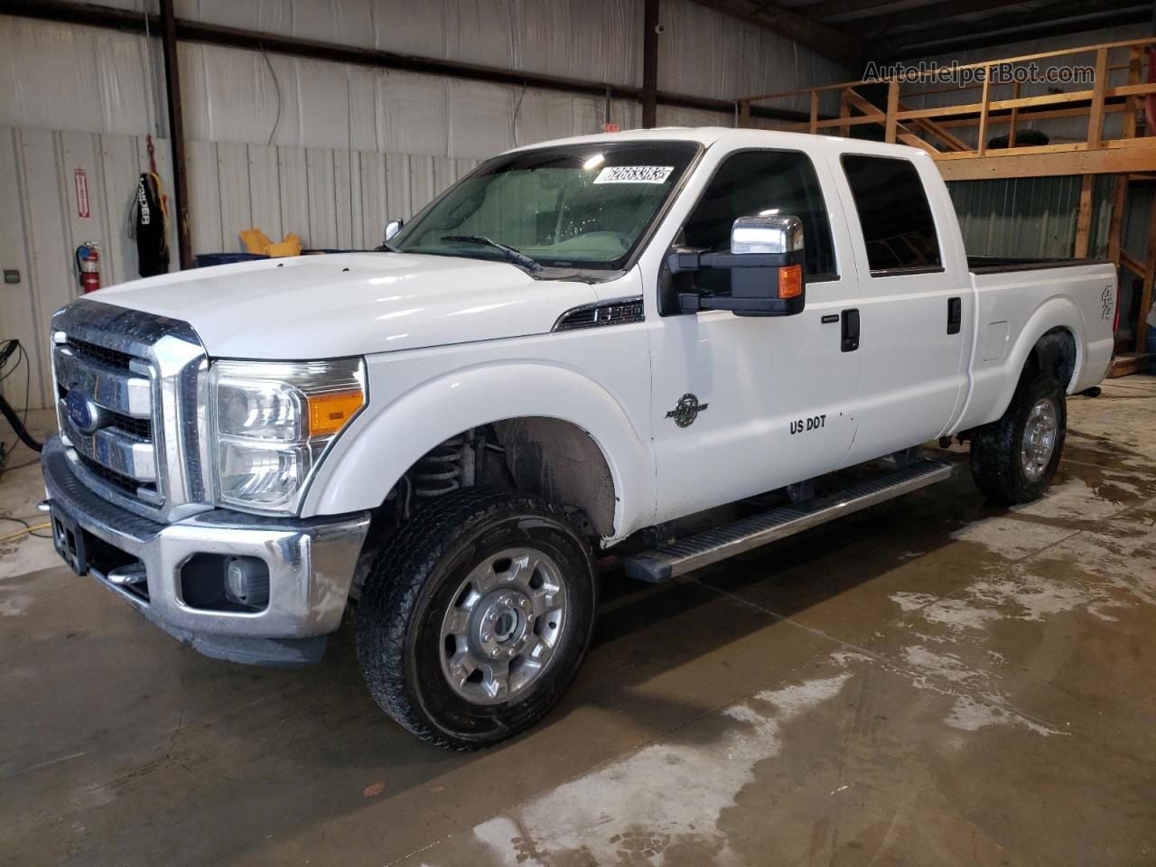 2014 Ford F350 Super Duty White vin: 1FT8W3BT3EEA88997