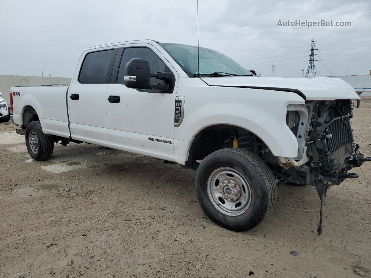 2019 Ford F350 Super Duty White vin: 1FT8W3BT3KEG85627