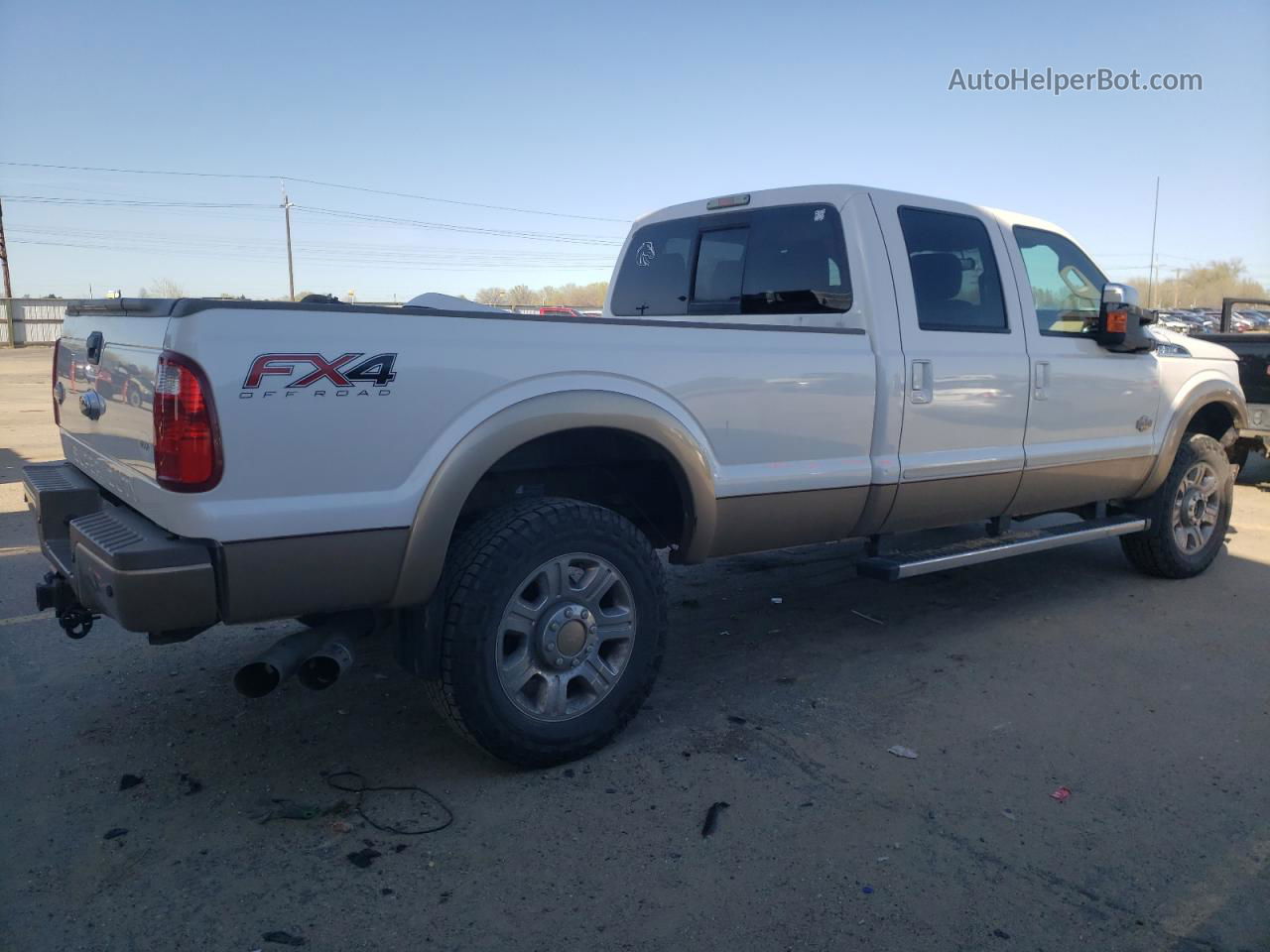 2014 Ford F350 Super Duty White vin: 1FT8W3BT4EEB46132