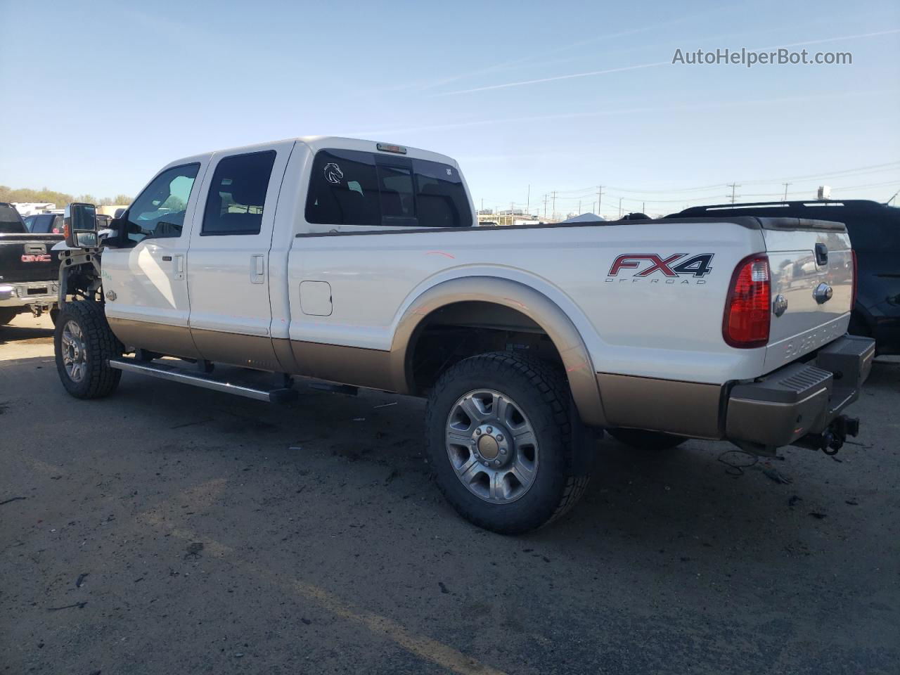 2014 Ford F350 Super Duty White vin: 1FT8W3BT4EEB46132