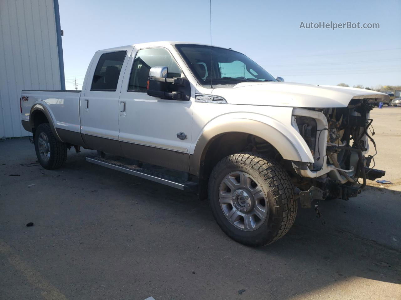 2014 Ford F350 Super Duty White vin: 1FT8W3BT4EEB46132