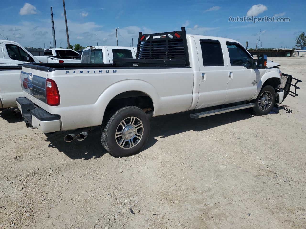 2016 Ford F350 Super Duty White vin: 1FT8W3BT4GEB13277