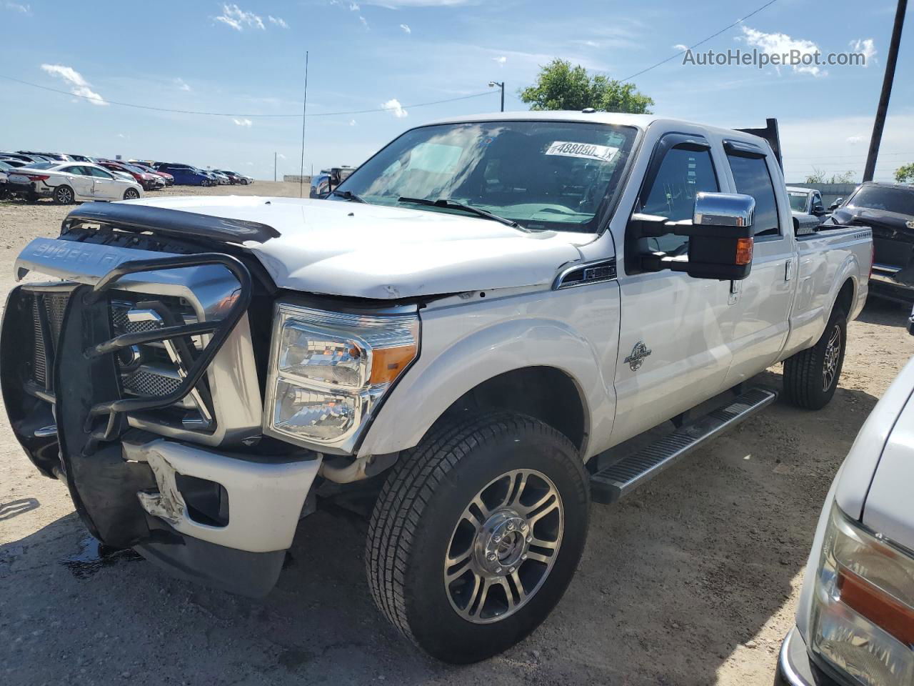 2016 Ford F350 Super Duty White vin: 1FT8W3BT4GEB13277