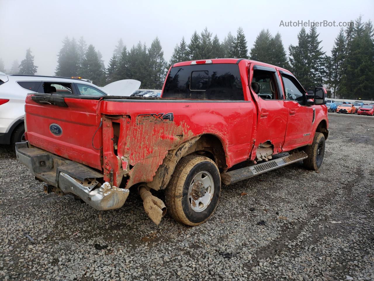 2017 Ford F350 Super Duty Red vin: 1FT8W3BT4HEE52297