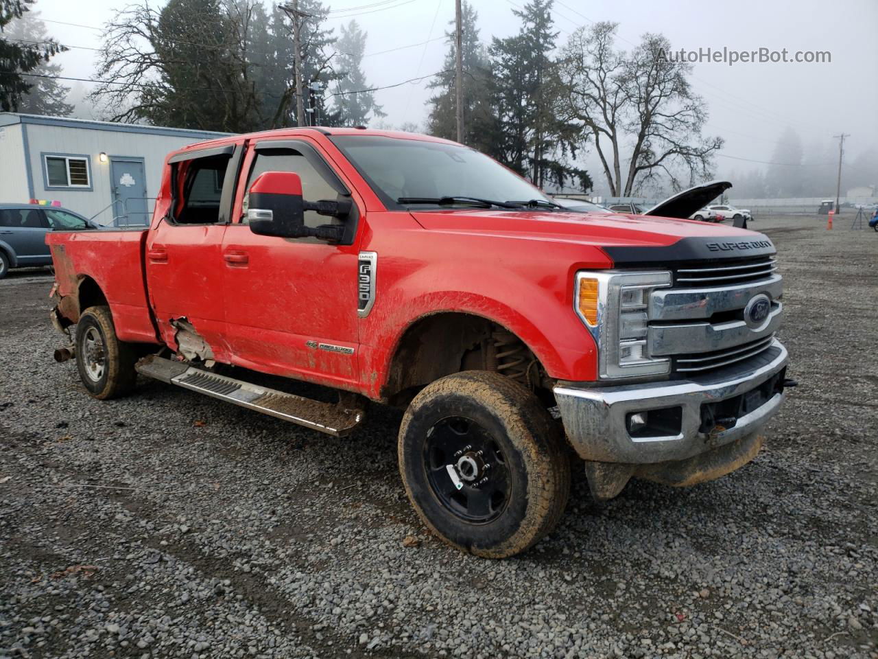 2017 Ford F350 Super Duty Red vin: 1FT8W3BT4HEE52297