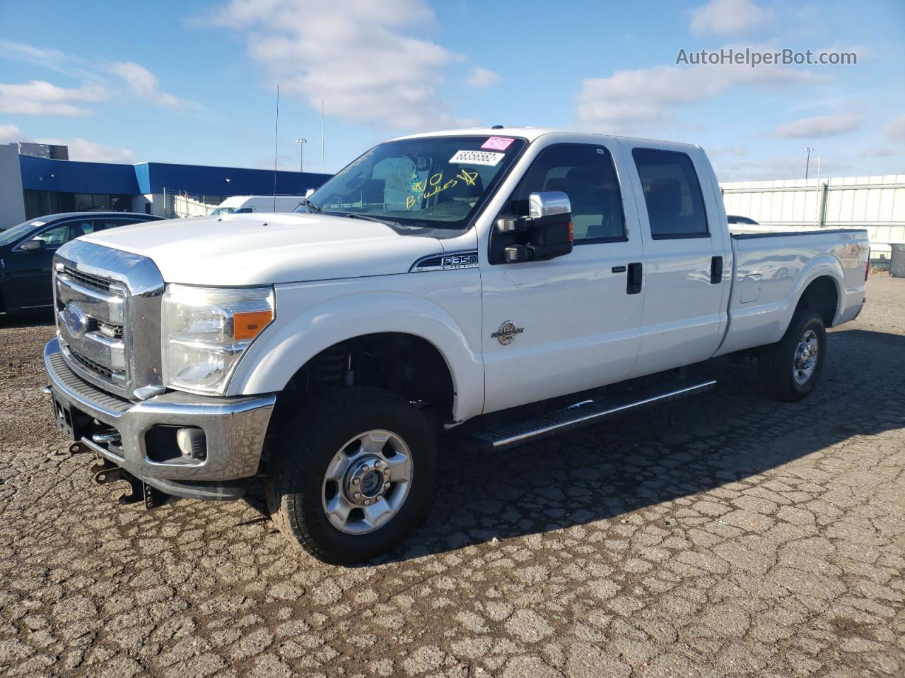 2014 Ford F350 Super Duty White vin: 1FT8W3BT5EEA09099